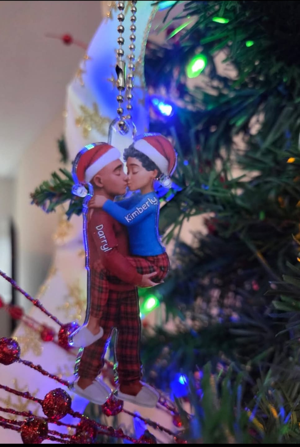 Customer photo review of Christmas Gifts For Husband And Wife - Personalized Acrylic Ornament