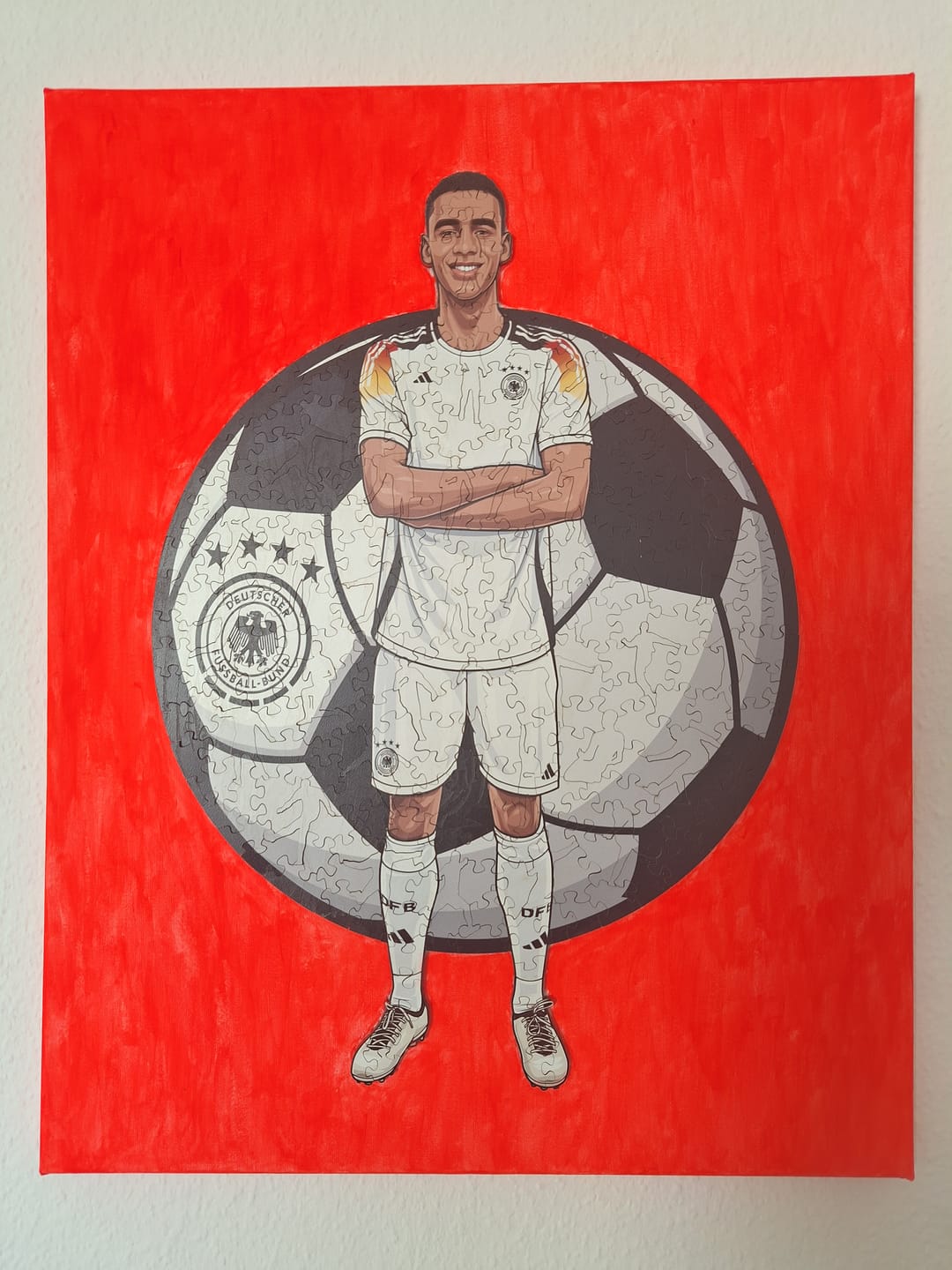 Customer photo review of Jamal Musiala - Holzpuzzle
