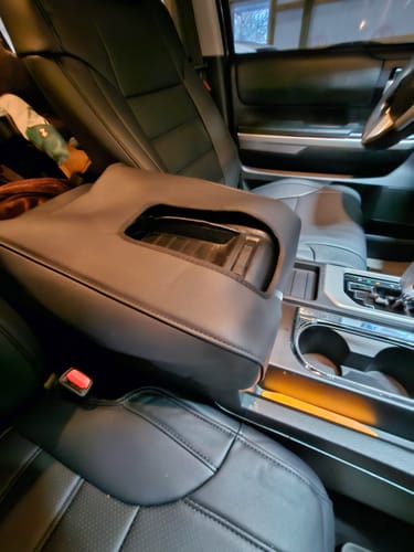 Customer photo review of Custom Fit Center Console Cover