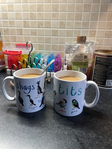 Customer photo review of Peckers Ceramic Bird Mug