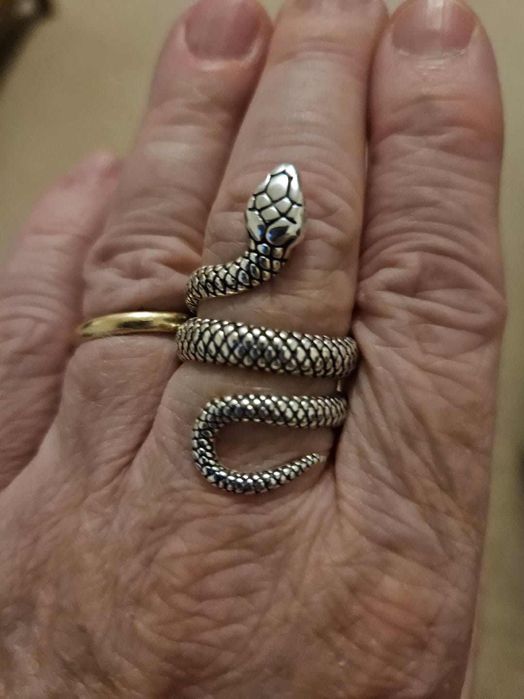 Customer photo review of SERPENT - 925 STERLING SILVER