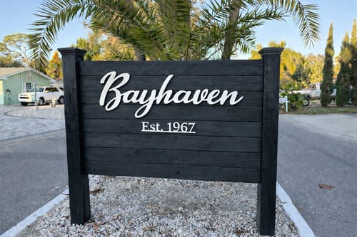 Customer photo review of Personalized Cursive Sign