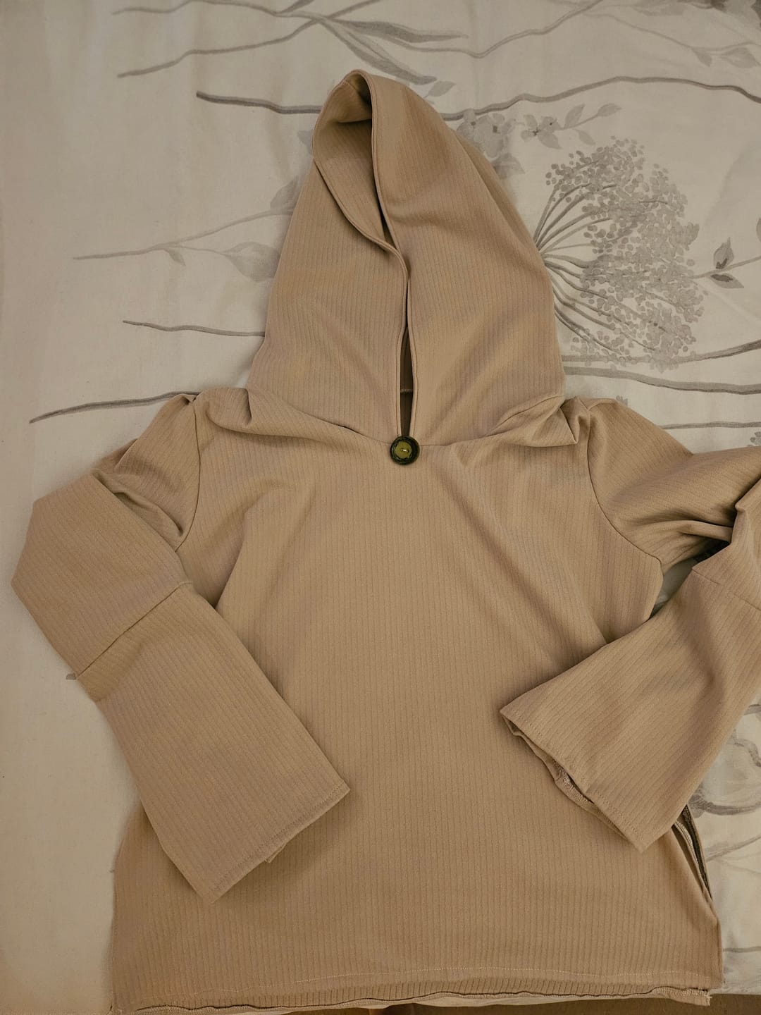 Customer photo review of Narrow Stripes Brushed Soft Knit Fabric