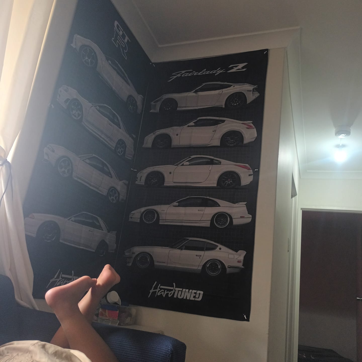 Customer photo review of Nissan Z Generations Garage Flag