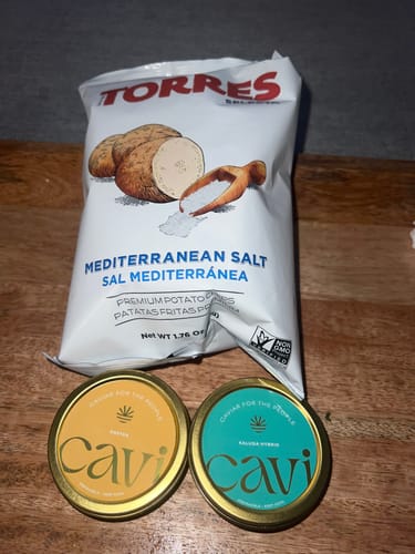 Customer photo review of Torres Potato Chips with Mediterranean Salt