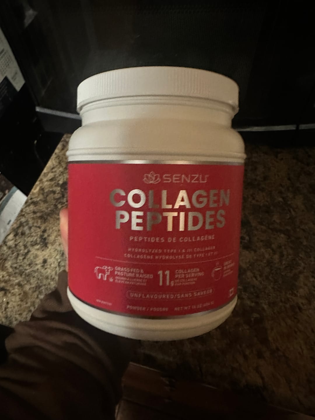 Customer photo review of Collagen Peptides Protein Powder (454g)