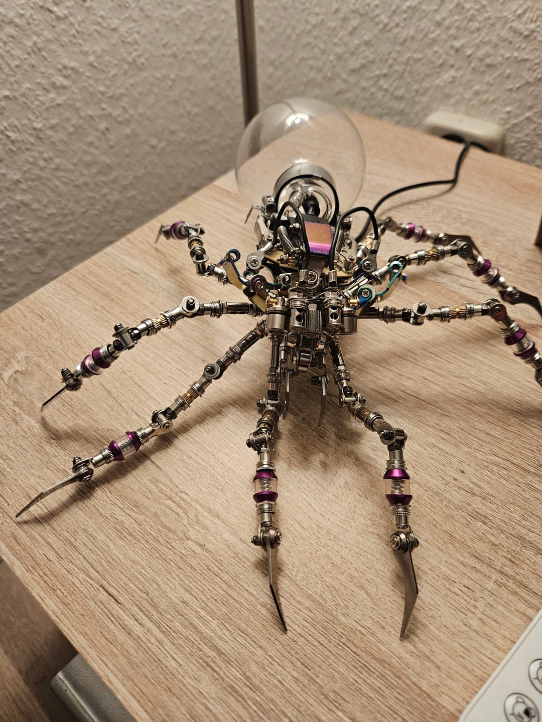 Customer photo review of Cyberpunk Plasma Ball Spider