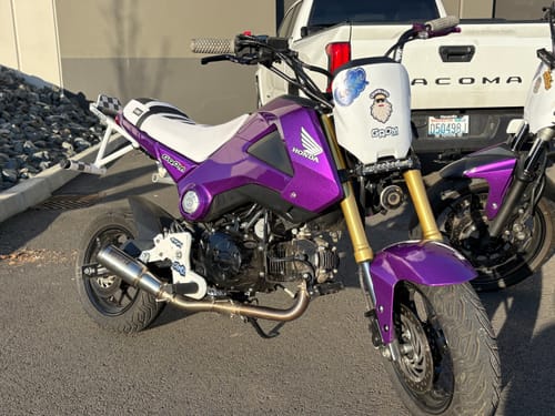 Customer photo review of Custom Seat Cover: 2014 Honda GROM 125