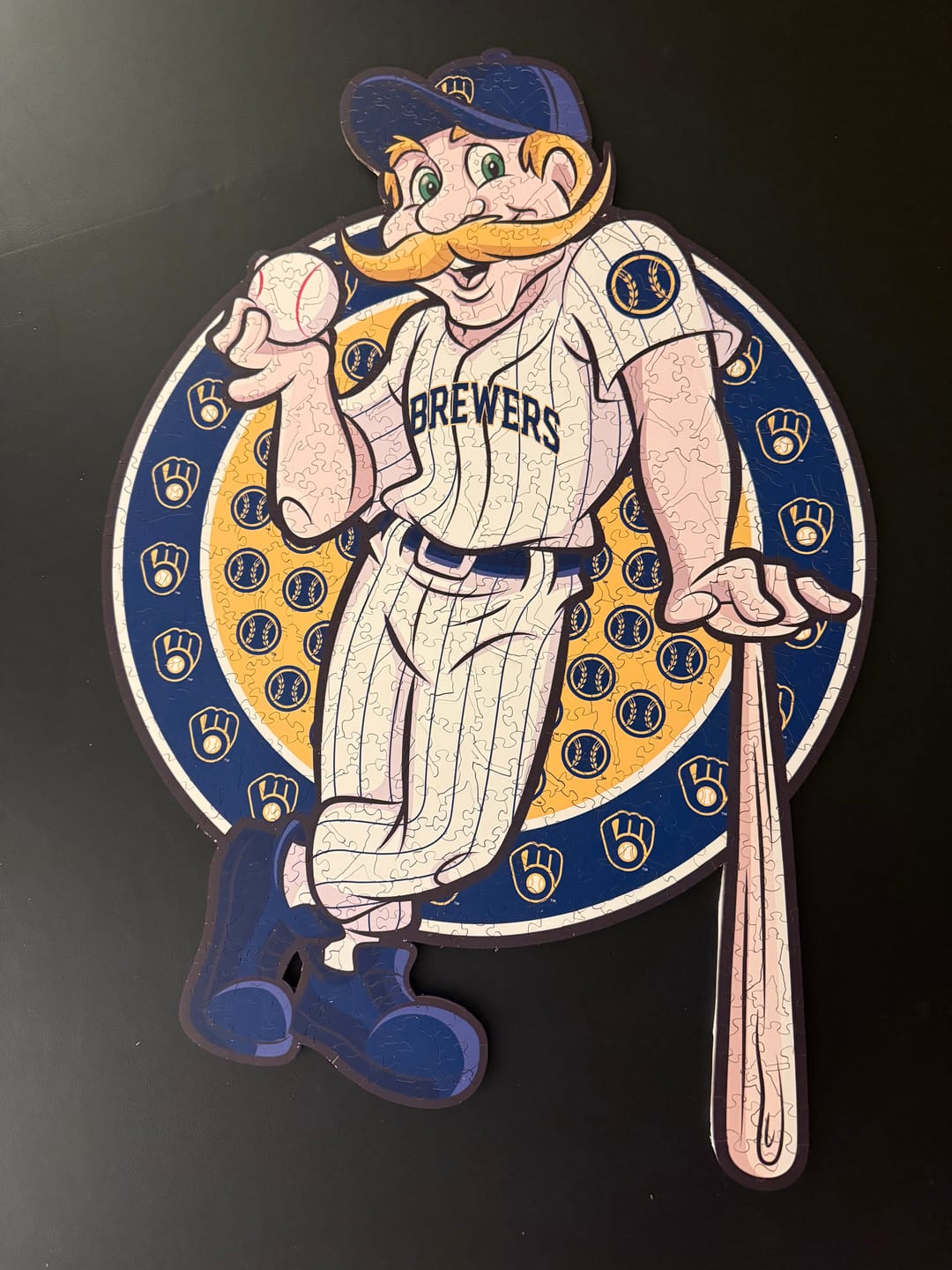 Customer photo review of Milwaukee Brewers™ Mascot - Wooden Puzzle