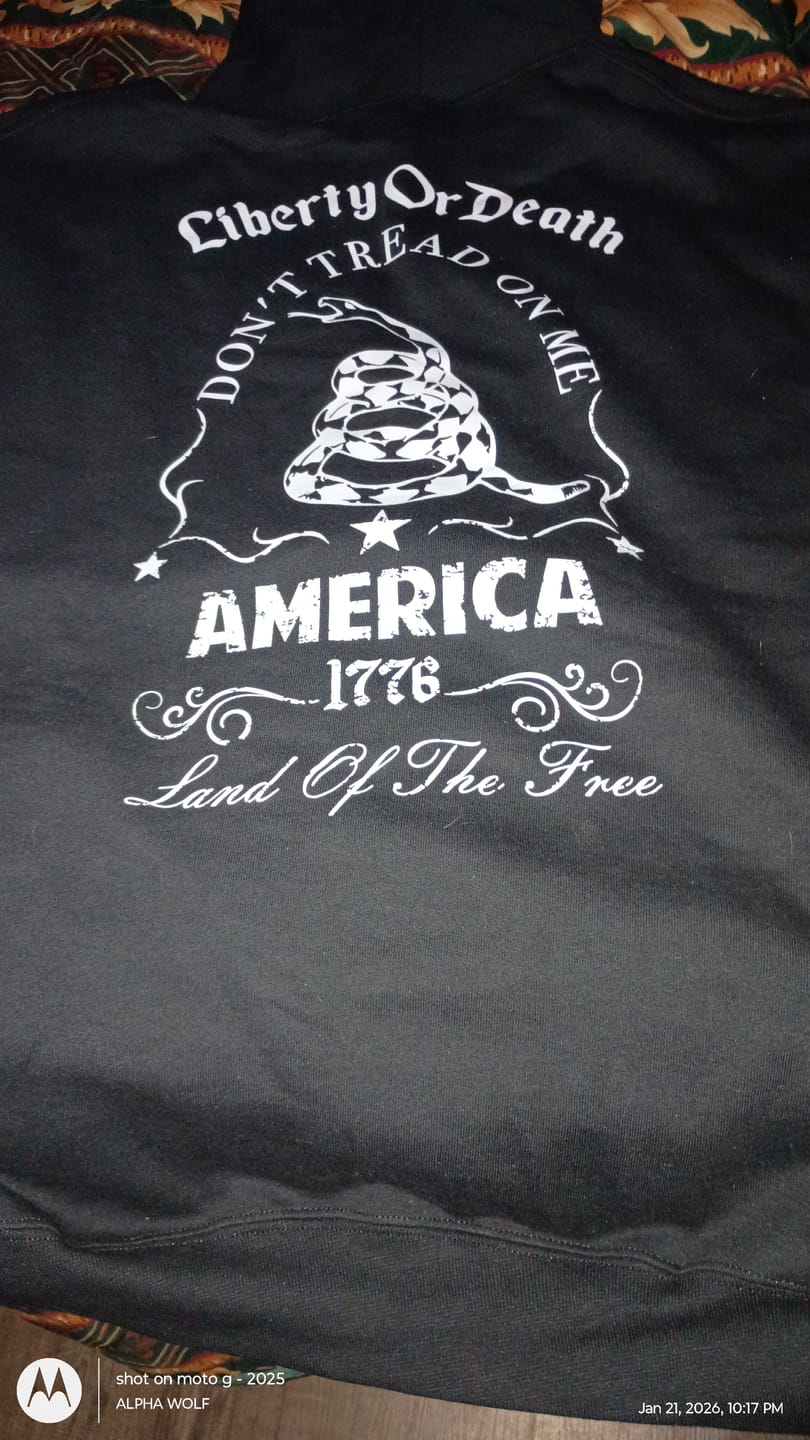 Customer photo review of Don't Tread On Me 1776 Hoodie