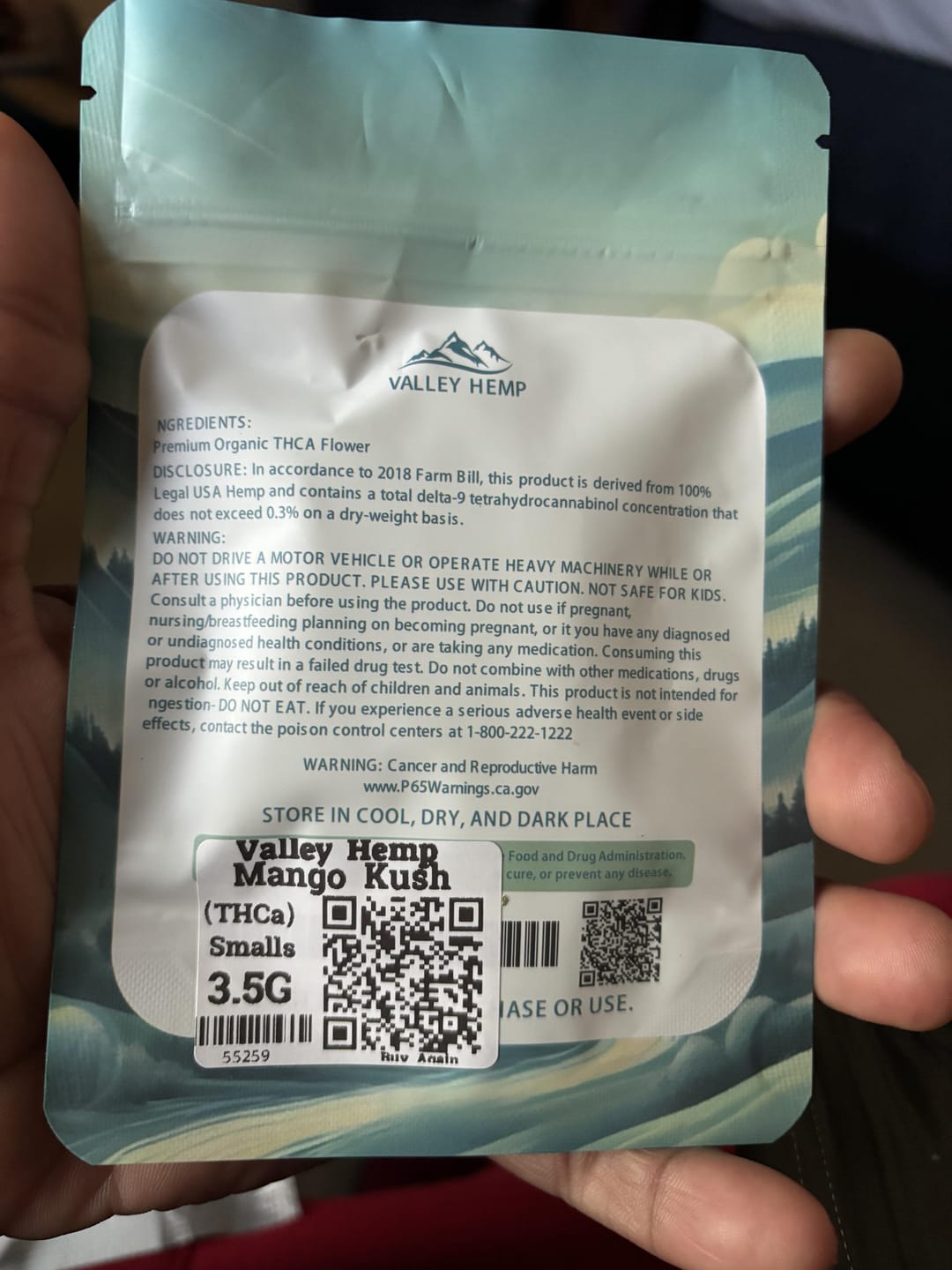 Customer photo review of FREE 3.5g Indoor Small  (New Customer Exclusive)