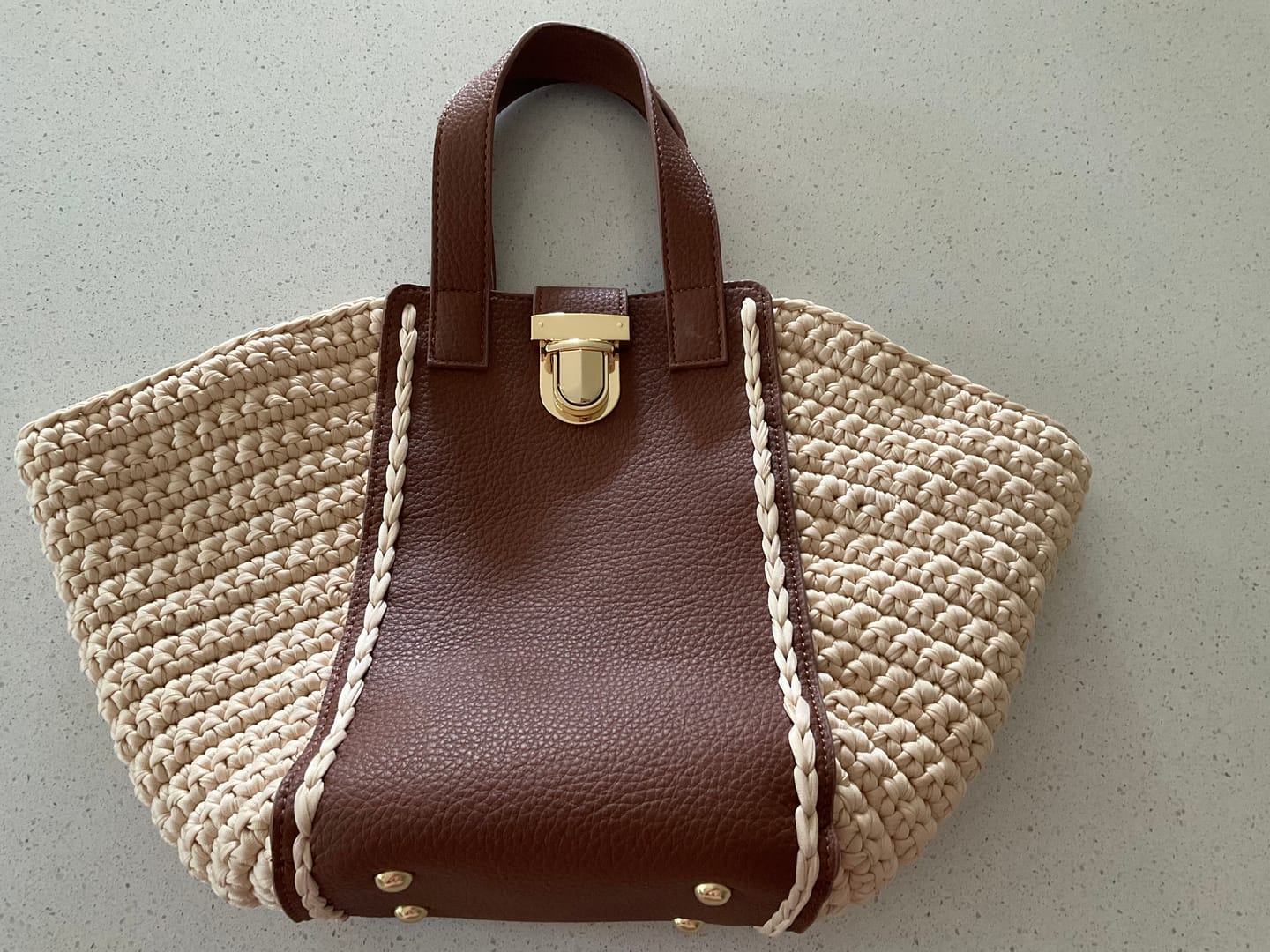 Customer photo review of CrochetPark™ Hammock Tote Bag DIY Kit