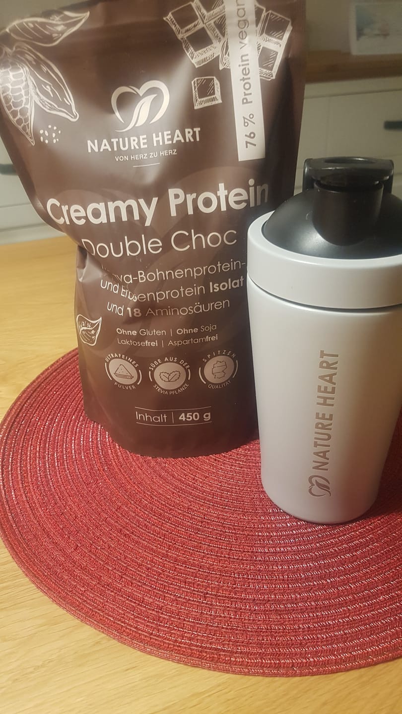 Customer photo review of Creamy Protein Double Choc