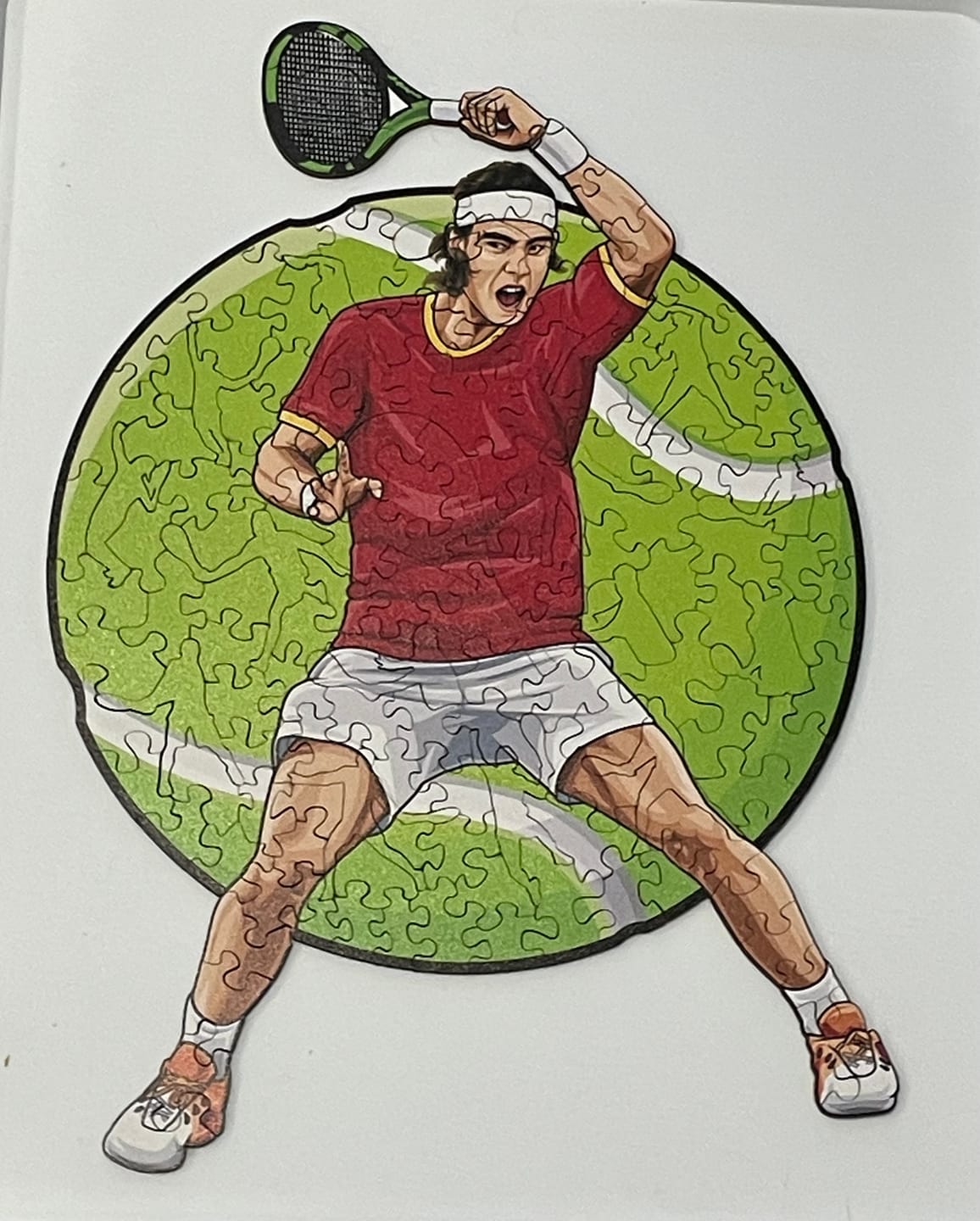 Customer photo review of Rafael Nadal - Wooden Puzzle