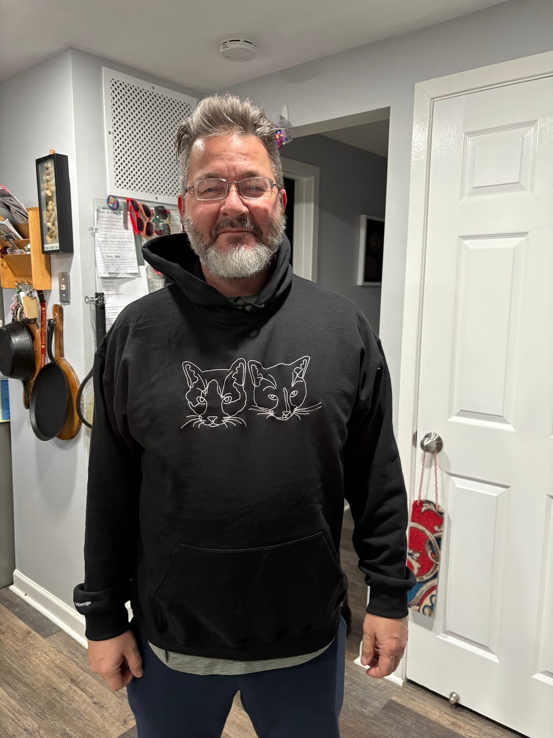Customer photo review of Custom Embroidered Hoodie