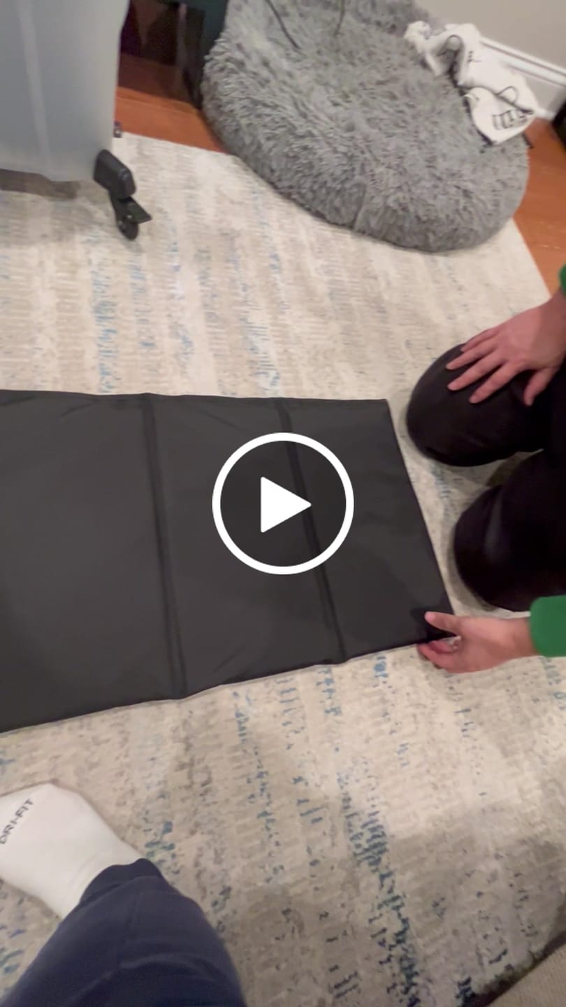 Customer video review of FOLDABLE FOAM CREEPER