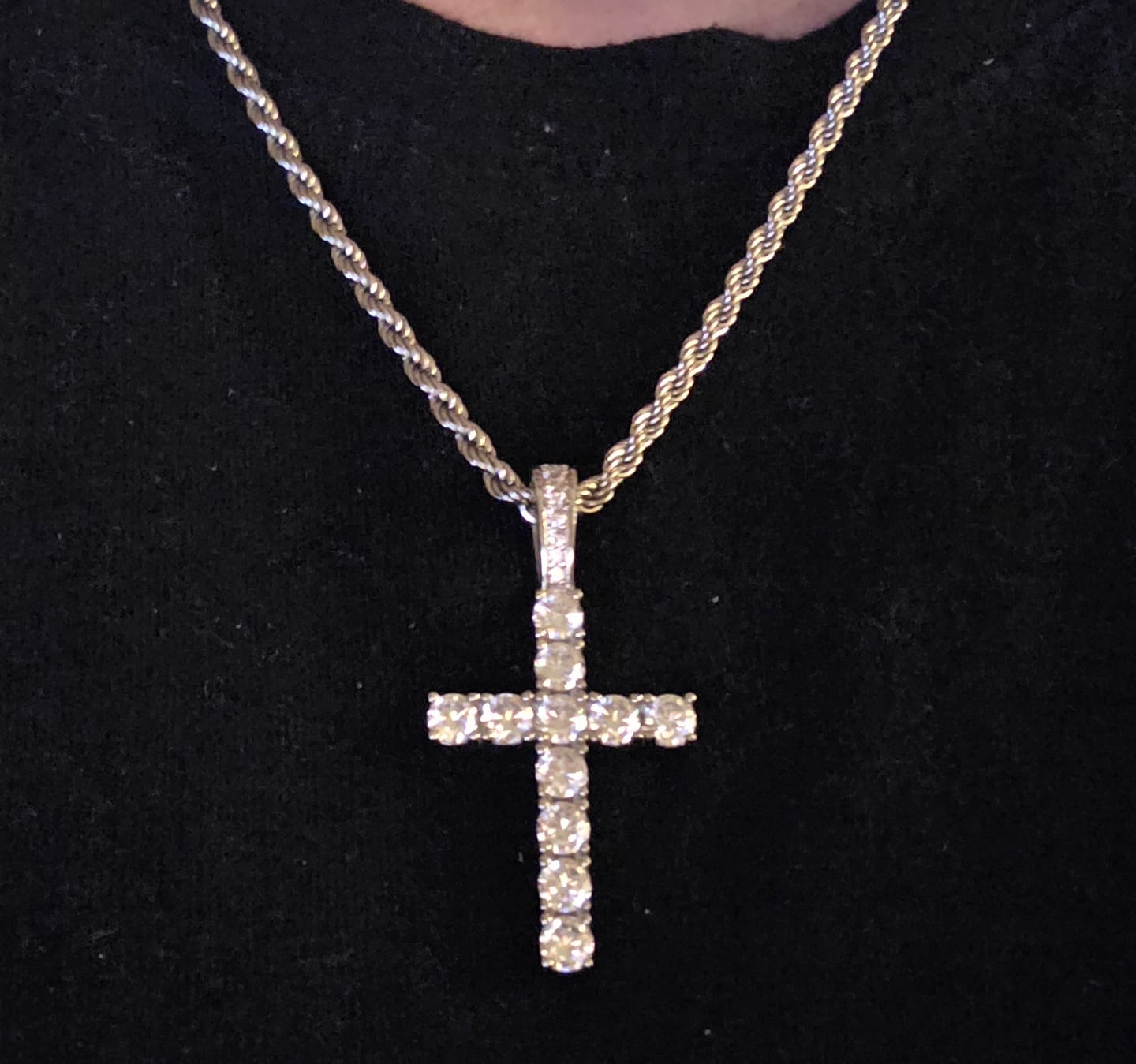 Customer photo review of CROSS PIECE PENDANT.