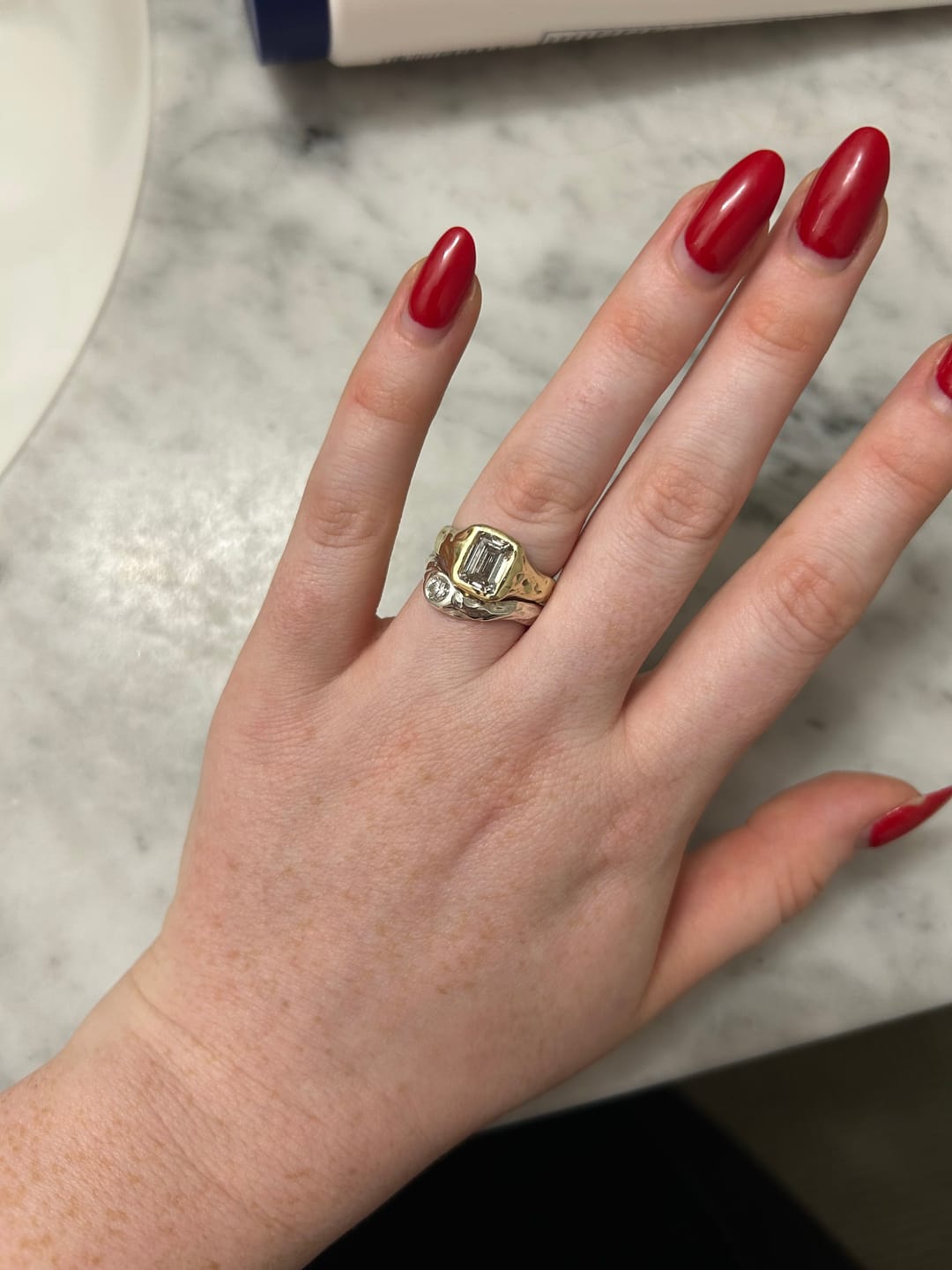 Customer photo review of Et Moi wedding band