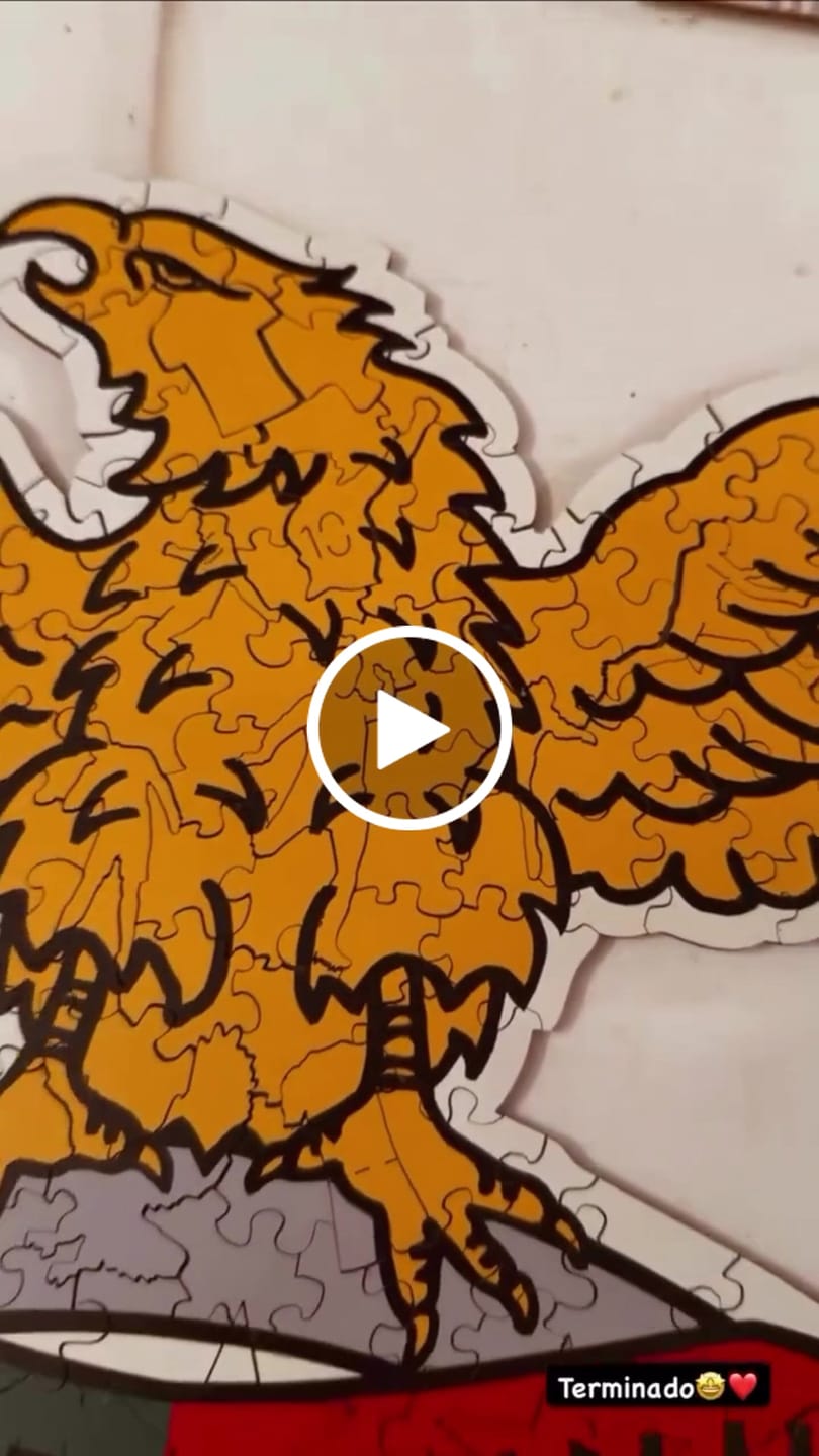 Customer video review of SL Benfica® Logo - Wooden Puzzle