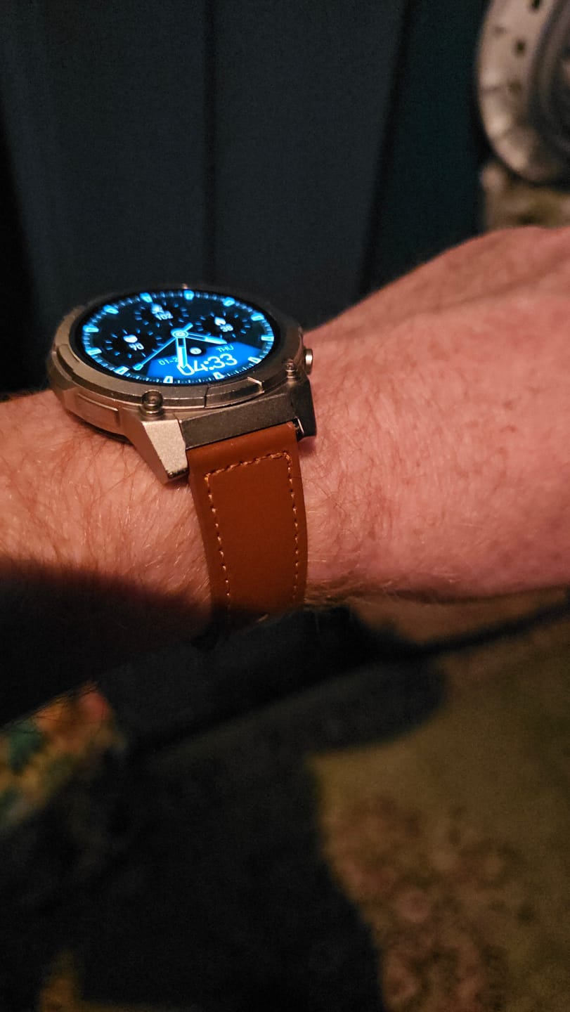 Customer photo review of Brown Modern Buckle Leather Loop