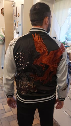 Customer photo review of Four Legendary Creatures Sukajan Souvenir Jacket