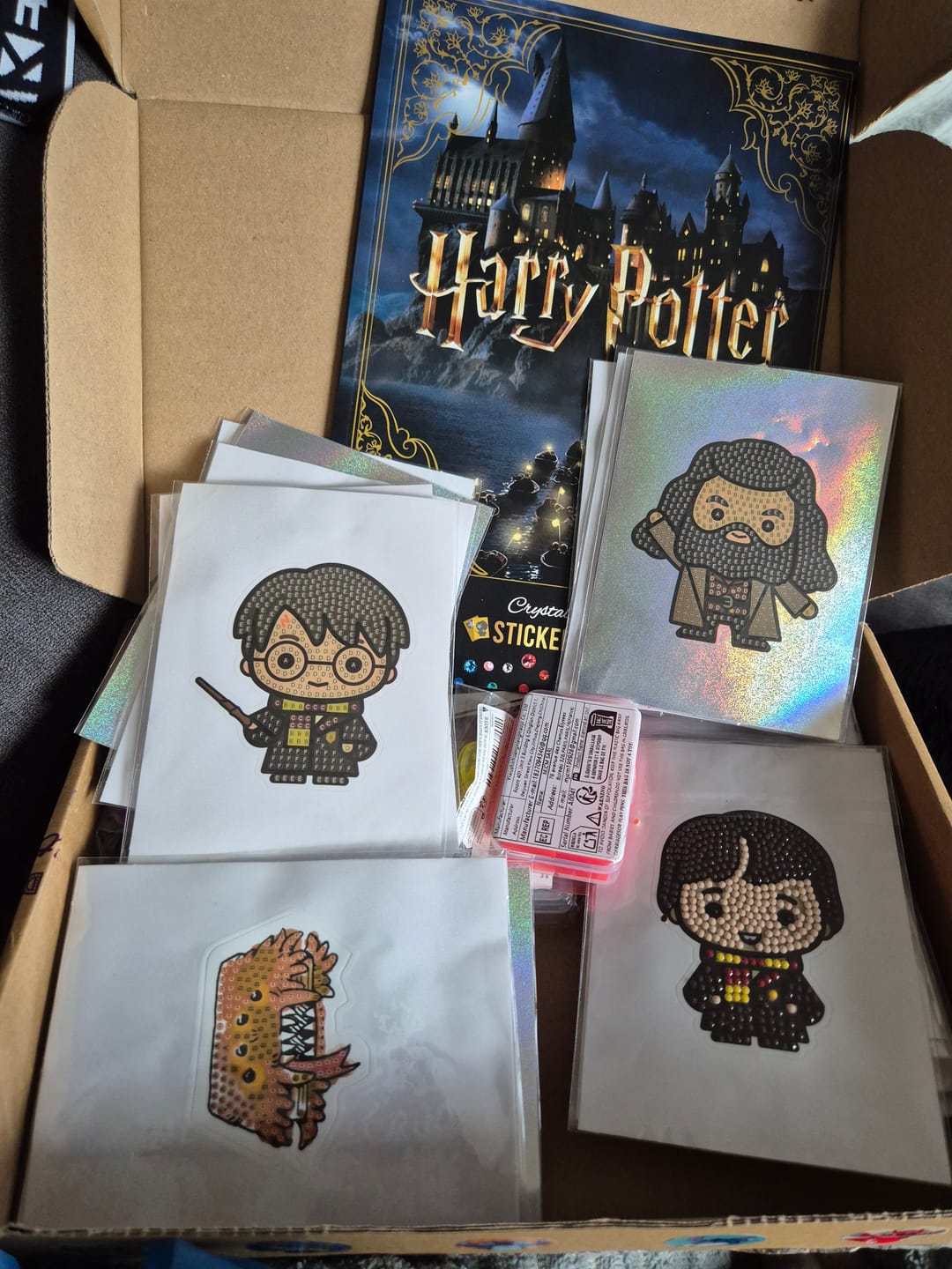 Customer photo review of Harry Potter Crystal Art Sticker Pack
