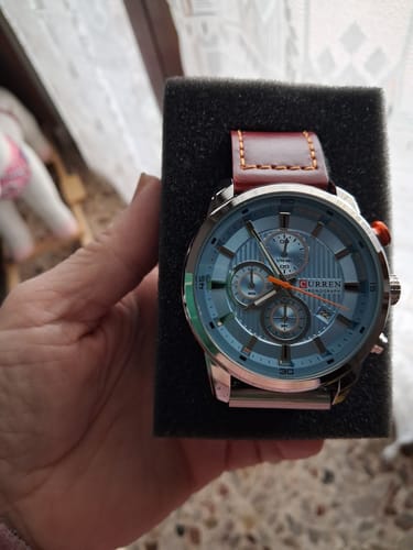 Customer photo review of Curren Istanbul® orologio uomo pelle
