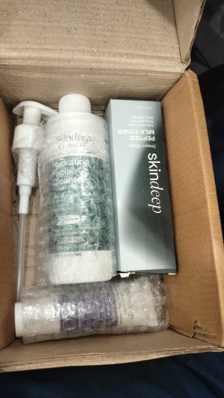 Customer photo review of Hydrating Facial Cleanser