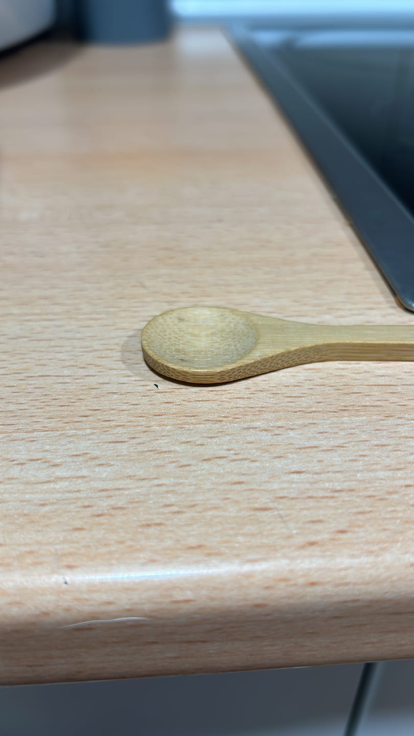Customer photo review of Cuchara Medidora Bambú 1g