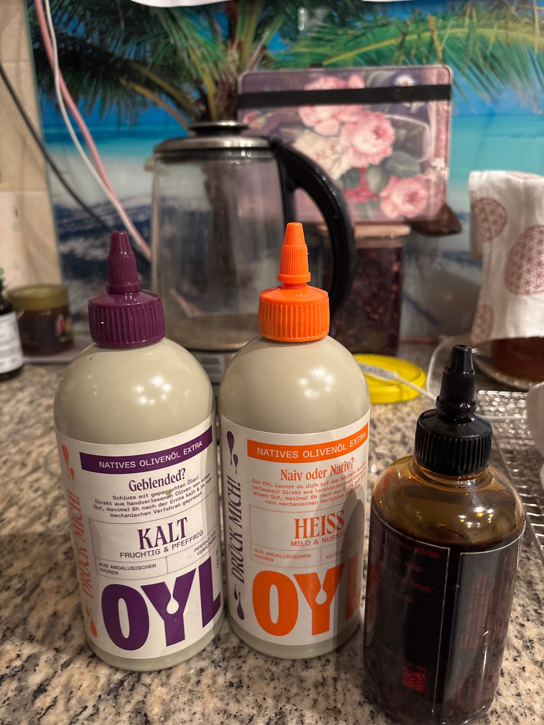 Customer photo review of OYL Olivenöl Trio - HEISS & KALT & HOT STUFF