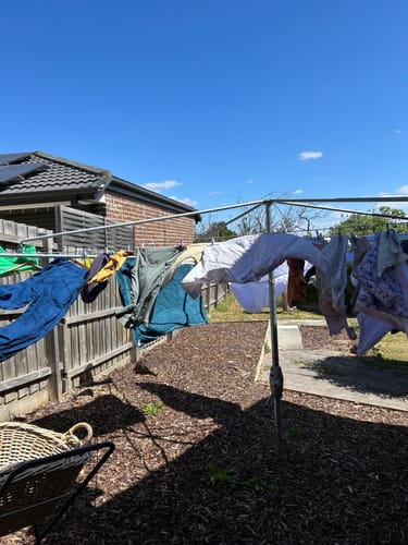 Customer photo review of Hills Hoist Heritage Rotary Hoist 7 Line Clothesline