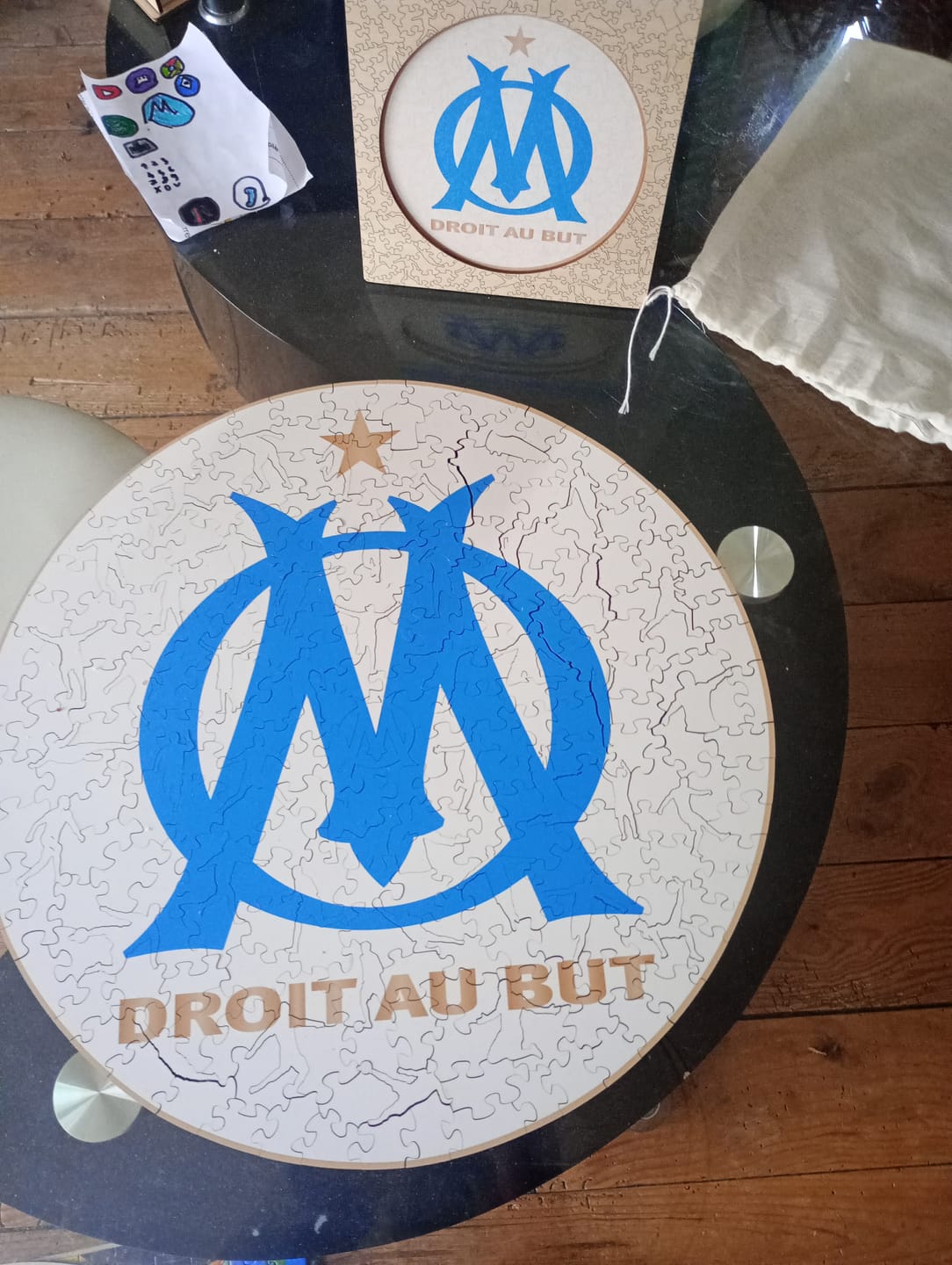 Customer photo review of Logo Olympique de Marseille® - Puzzle en Bois