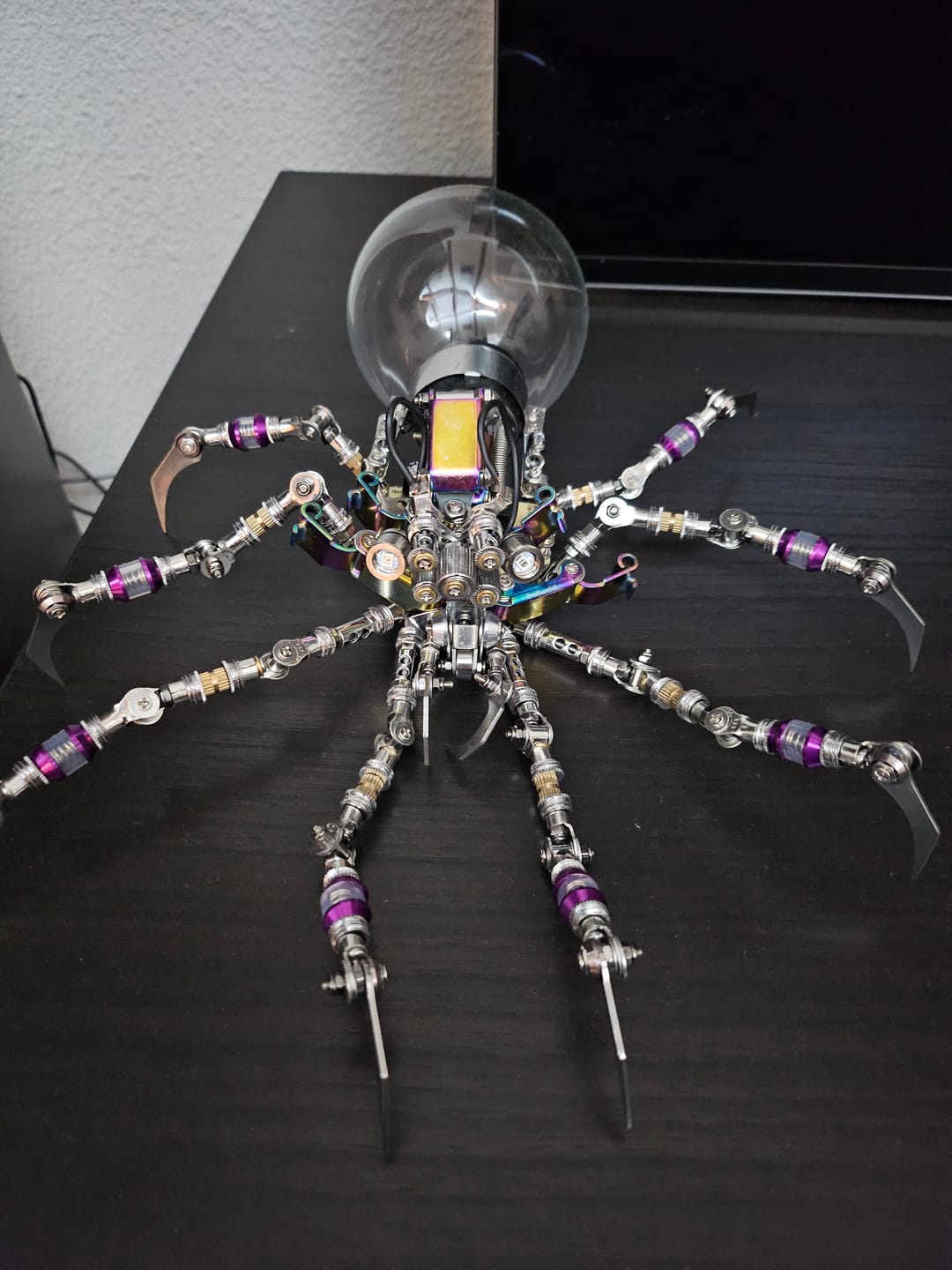 Customer photo review of Cyberpunk Plasma Ball Spider