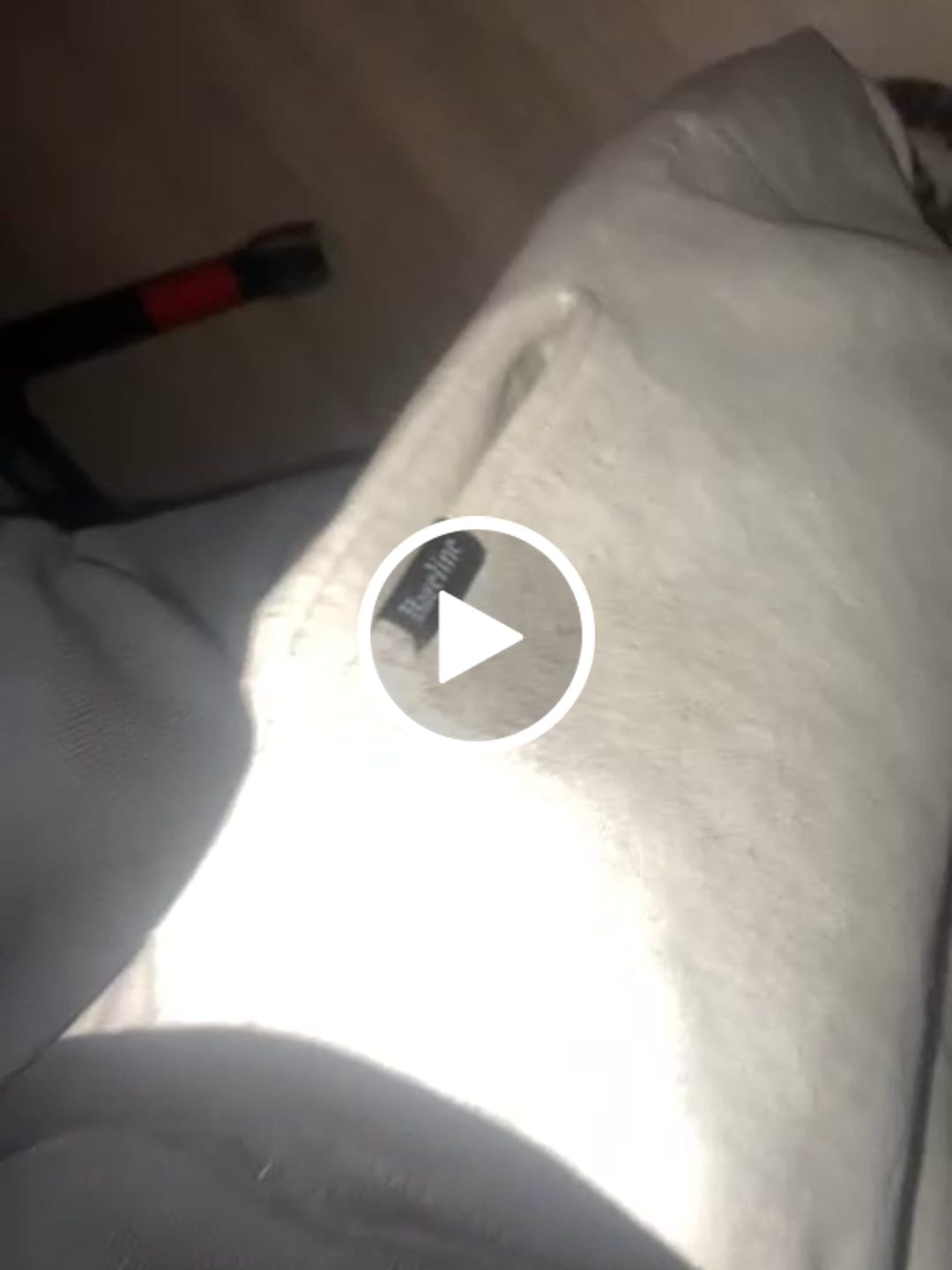 Customer video review of Cloud Grey Baggy Sweatpants