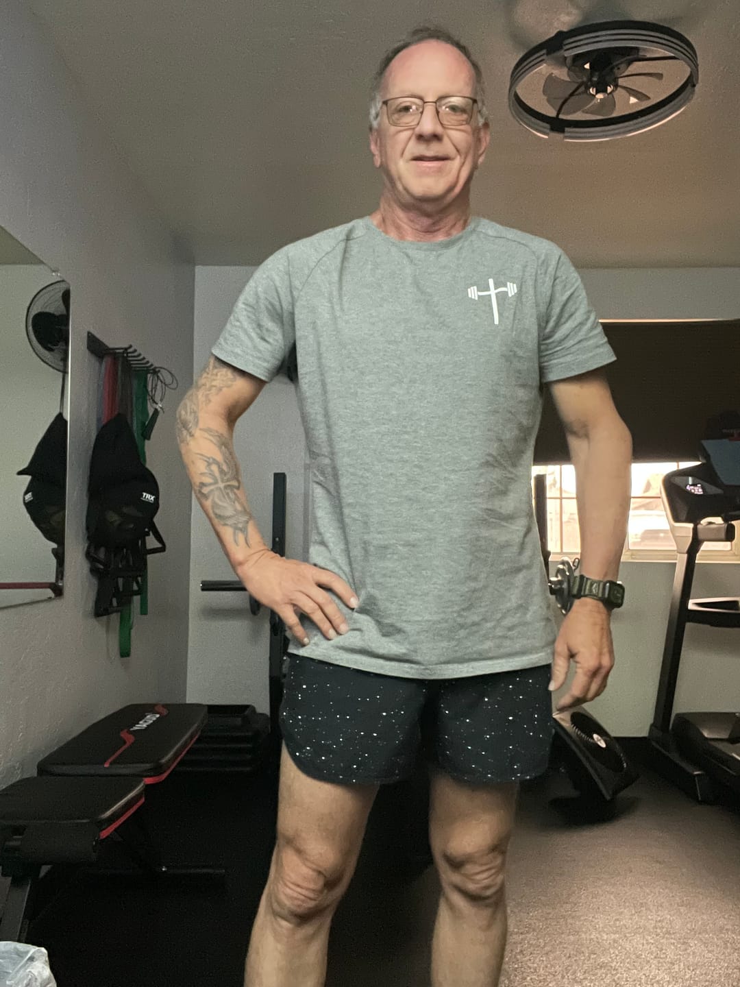 Customer photo review of Original Fitted Performance Tee