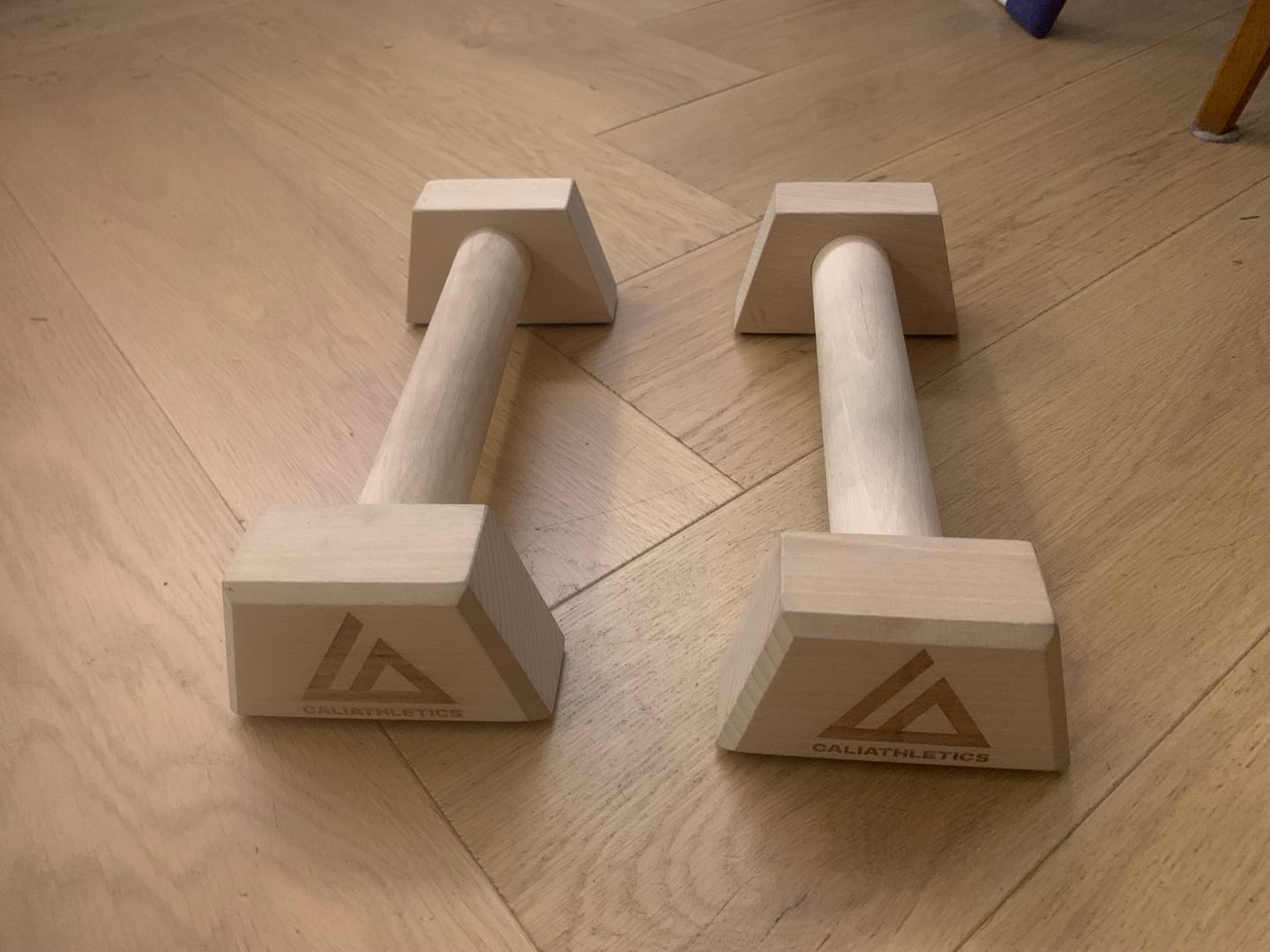 Customer photo review of Wooden Parallettes MINI