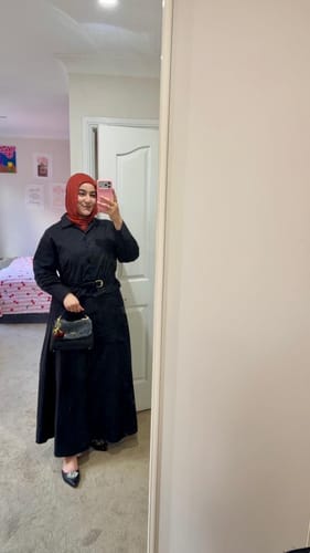 Customer photo review of Sydney A Line Skirt - Black