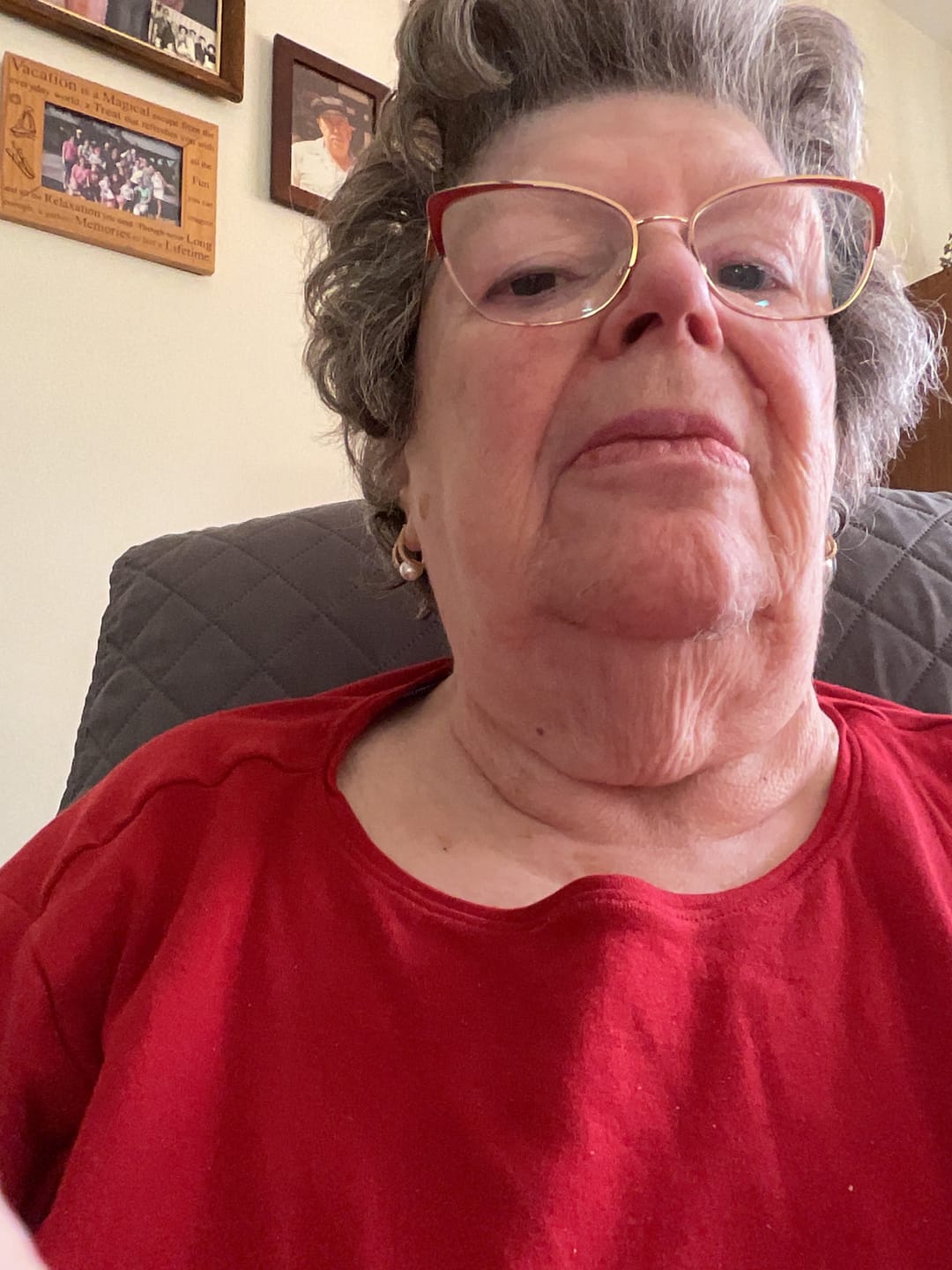 Customer photo review of Alma Earrings