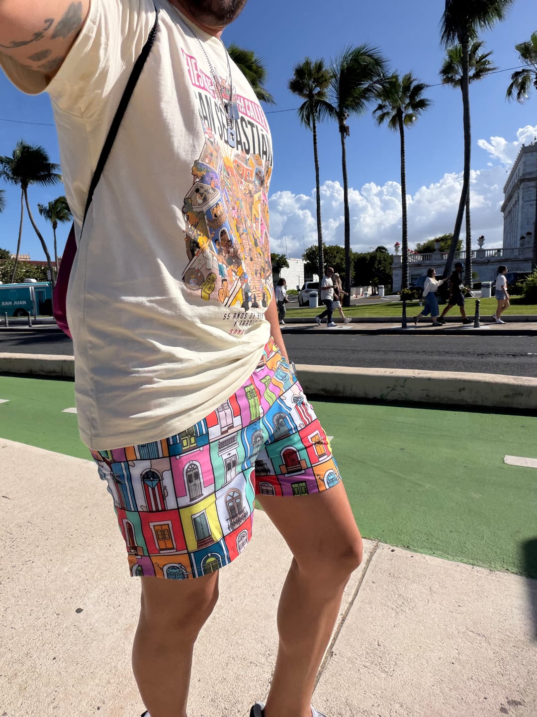 Customer photo review of OLD SAN JUAN DOORS SWIM SHORT