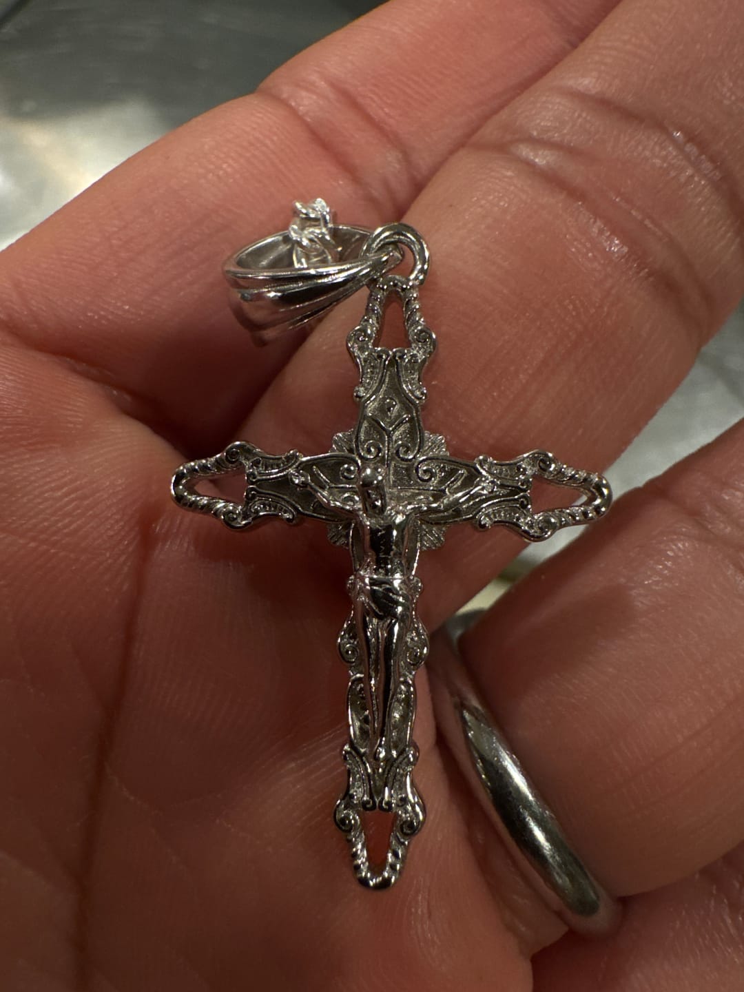 Customer photo review of CRUCIFIX CROSS PENDANT