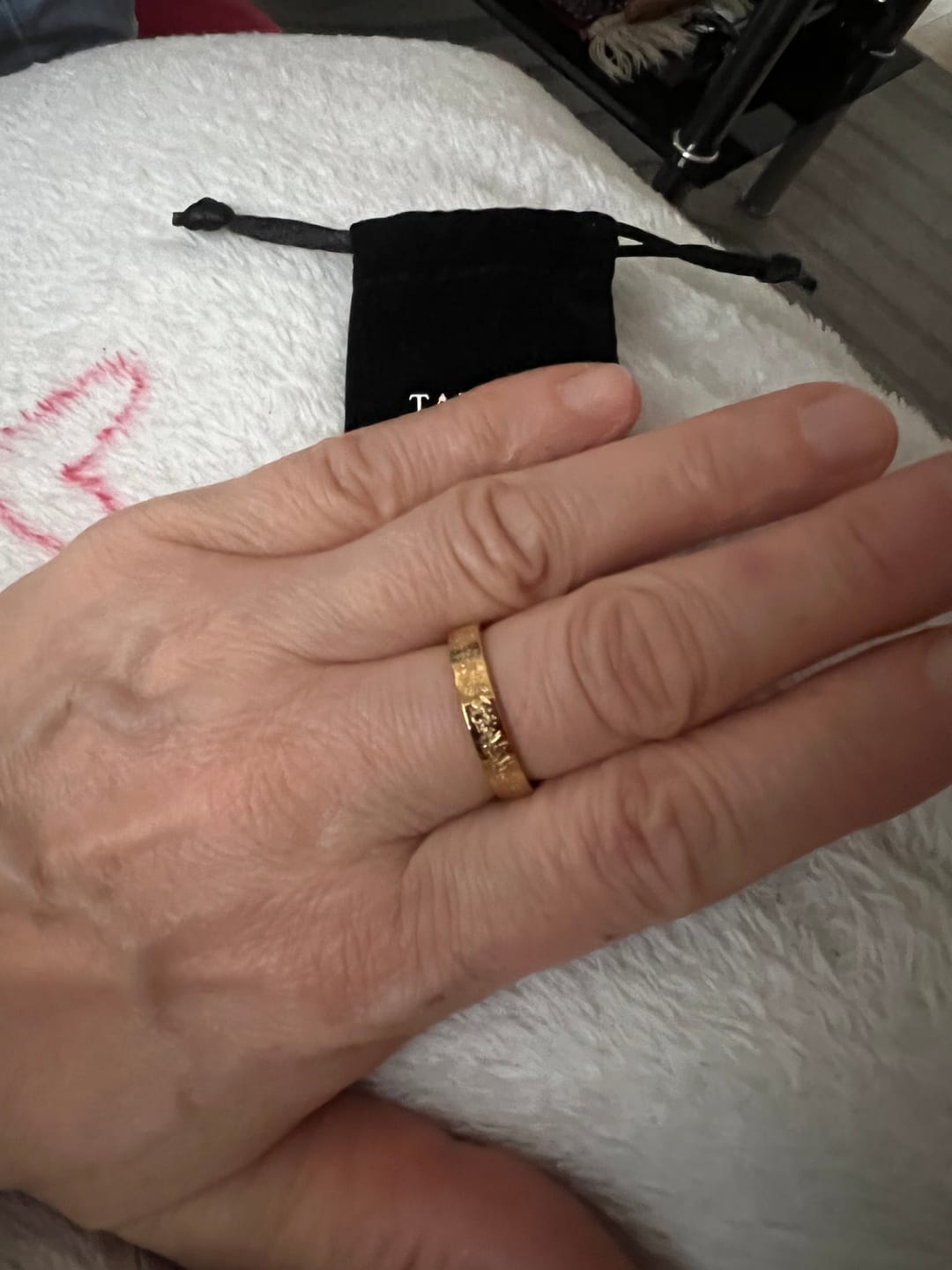 Customer photo review of "Gewiss, mit der Erschwernis, kommt die Erleichterung" Ring