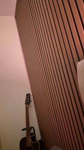 Customer photo review of Panneau acoustique en bois | Mocca | De première qualité