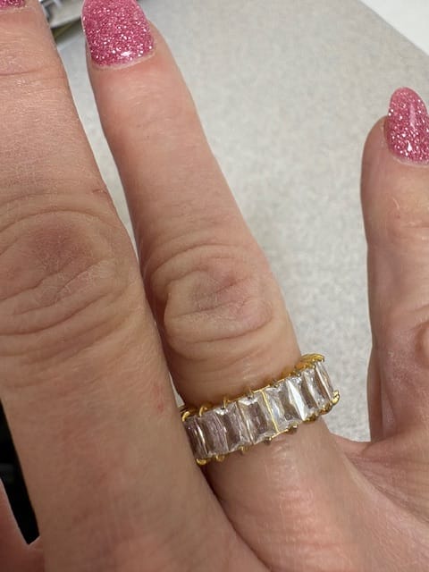 Customer photo review of Chiara Eternity Ring (Bundle)