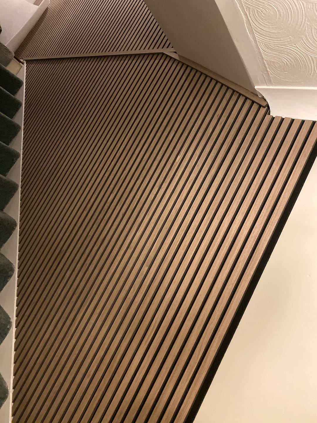 Customer photo review of Acoustic Slat Wall Panel - Walnut