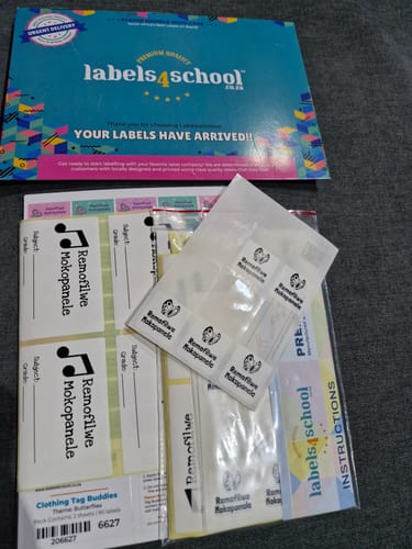 Customer photo review of Book Labels