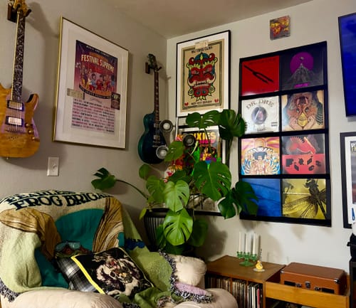 Customer photo review of 12" Vinyl Record Display Frame - LP Wall Storage