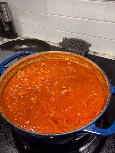 Customer photo review of Meat Church BBQ's TX Chili Seasoning