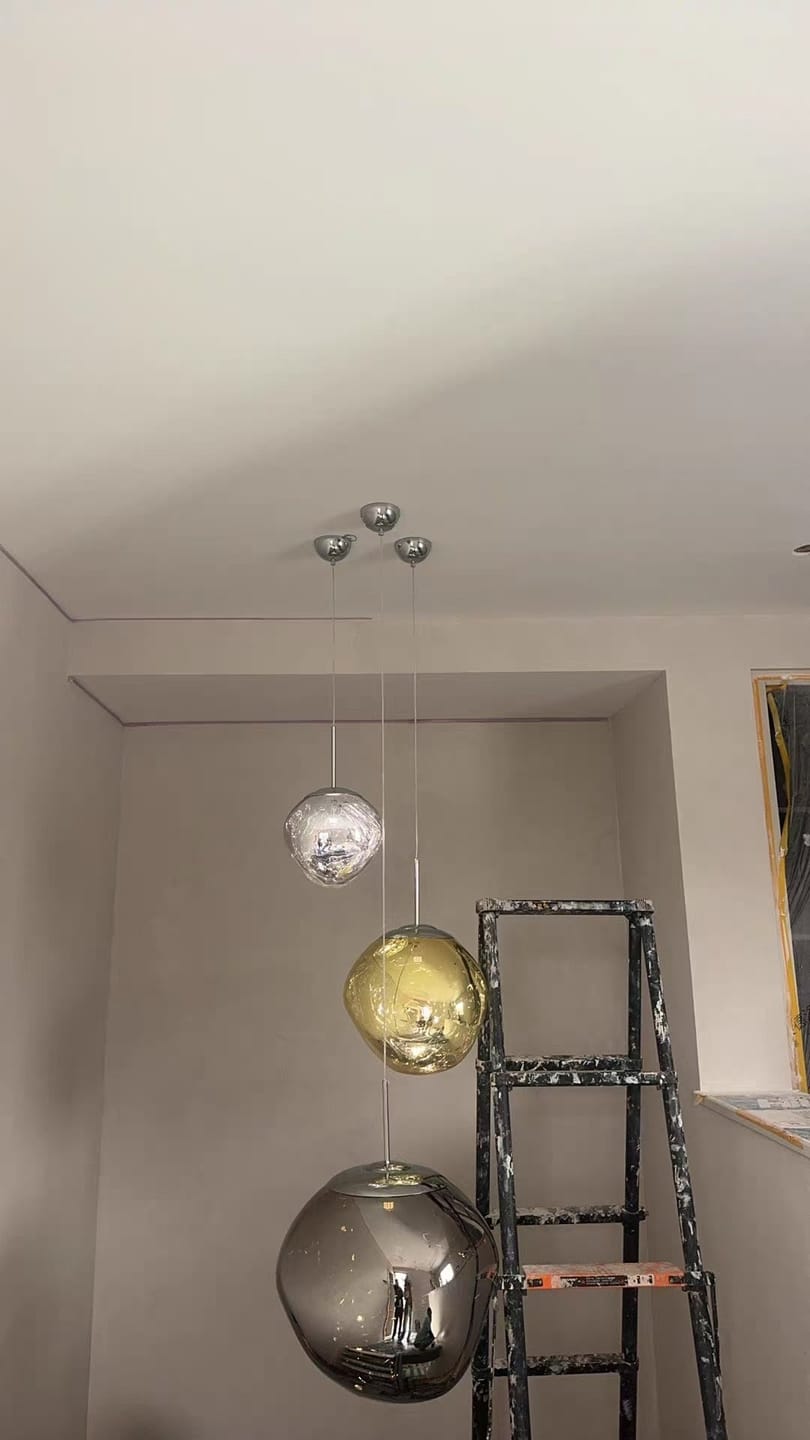Customer photo review of Tambora Lava Pendant Light, Bulb Version