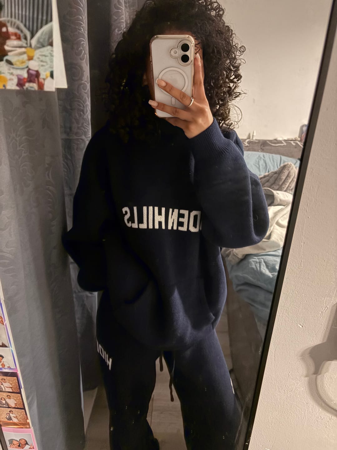 Customer photo review of KNIT SWEATPANTS NAVY