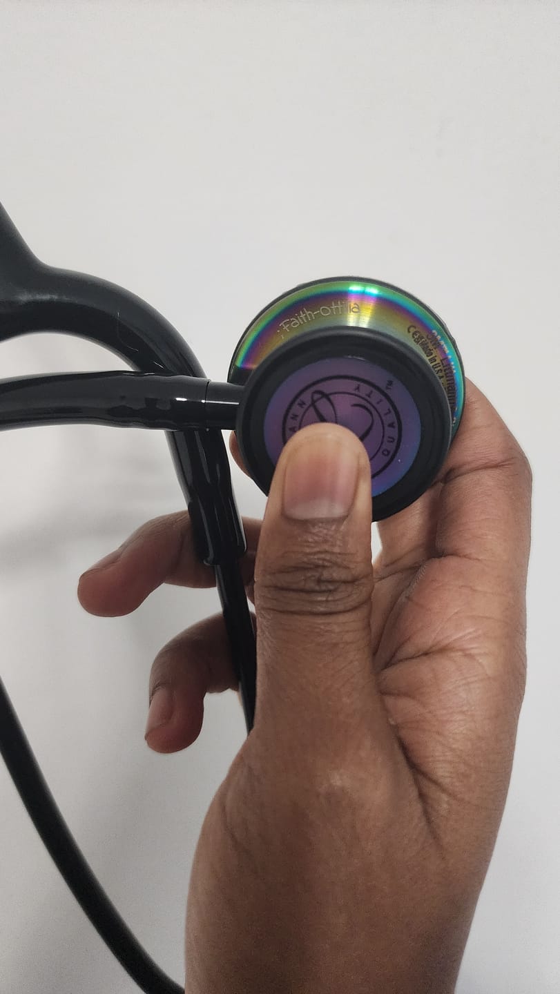 Customer photo review of Littmann Classic III Monitoring Stethoscope: Black - Rainbow Finish 5870